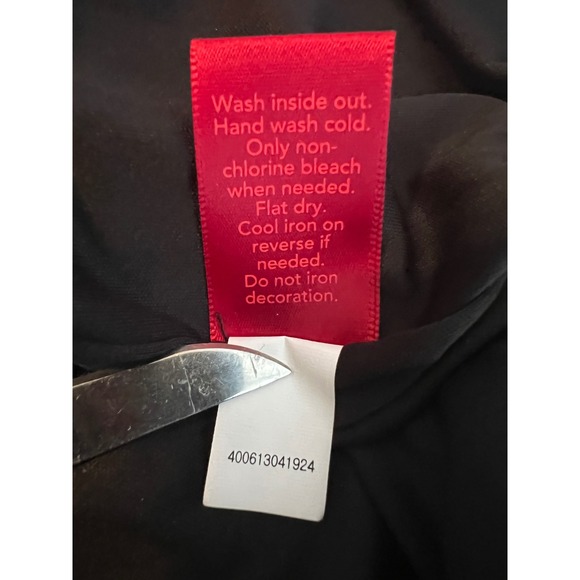 Jennifer Lopez Black Velvet Rhinestone Dress Long Sleeve‎ Cocktail Party M - Picture 9 of 10